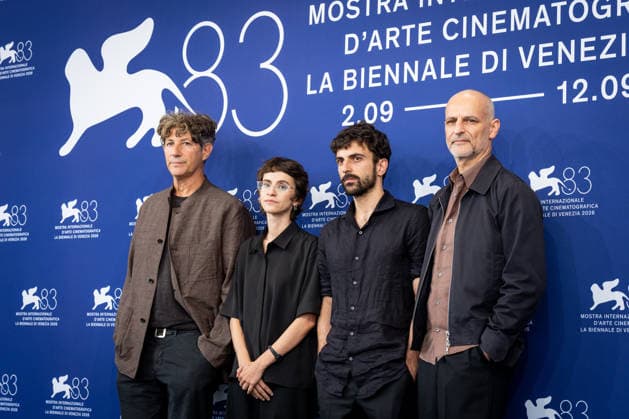 Naza photocall during the 83rd Venice International Film Festival in Venice, Italy on 10 September 2026. Jonathan Glazer, Rachel Szor, Yuval Abraham, James Wilson attend the Naza photocall during the 83rd Venice International Film Festival in Venice, Italy on 10 September 2026., Credit:Stefano Costantino TTL Stefano Costantino Avalon Italy, Venice  Copyright: xStefanoxCostantinoxTTLx xStefanoxCostantinox xAvalonx 1133065811