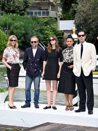 IPA88353654 - Venice, 83rd Venice International Film Festival 2026 - Day 9 - Arrivals at the Excelsior Hotel pier - Pictured: Chiara Mastroianni, Nicolas Pariser, Clara Pacini, Golshifteh, LÃ onie Simaga Poupaud  Copyright: xSimonexComix xPoolxPhotoxEventsx08x IPA88353654