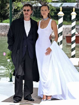 IPA88353476 - Venice, 83rd Venice International Film Festival 2026 - Day 9 - Arrivals at the Excelsior Hotel™s pier - Pictured: Natasha Poly and Glenn Martens  Copyright: xSimonexComix xPoolxPhotoxEventsx08x IPA88353476