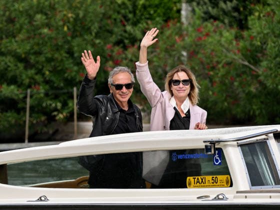 IPA88350578 - Venice, 83rd Venice International Film Festival 2026 - Day 9 - Arrivals at the Excelsior Hotel™s pier - Pictured: Ennio Capasa, Stefania Rocca  Copyright: xSimonexComix xPoolxPhotoxEventsx08x IPA88350578