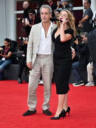 IPA88354501 - Venice, 83rd Venice International Film Festival 2026 - Night 9. Red Carpet for the film Be Brave. Pictured: Claudia Gerini and Riccardo Sangiuliano  Copyright: xSimonexComix xPoolxPhotoxEventsx08x IPA88354501