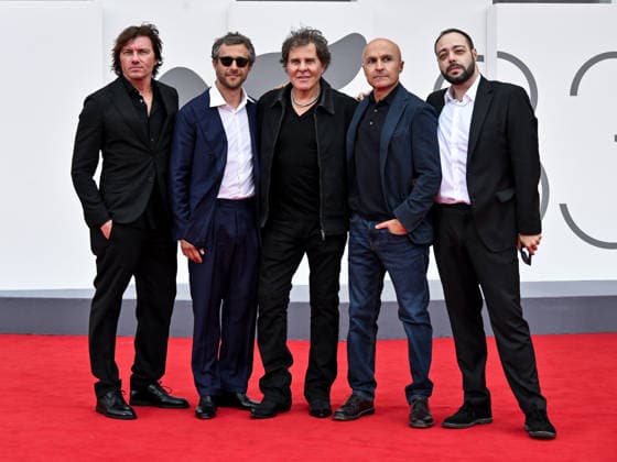 IPA88356628 - Venice, 83rd Venice International Film Festival 2026 - Night 9. Red Carpet for the film Be Brave. Pictured: Roberto Beragnoli, Lorenzo Mieli, Renzo Rosso, Francesco Carrozzini, and Marco Pianigiani  Copyright: xSimonexComix xPoolxPhotoxEventsx08x IPA88356628