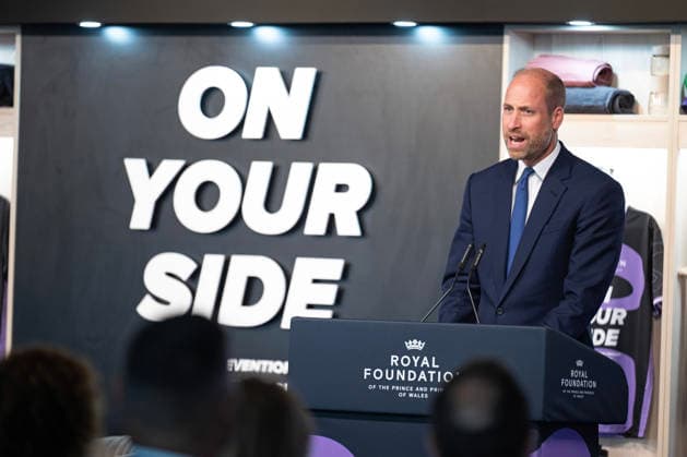 The Prince and Princess of Wales attend the launch of On Your Side: A Suicide Prevention Toolkit for People in Sport The Prince and Princess of Wales attend the launch of On Your Side: A Suicide Prevention Toolkit for People in Sport on World Suicide Prevention Day, at Hill Dickinson Stadium, Liverpool, UK, on the 10th September 2026. Picture by Shirlaine Forrest WPA-Pool Liverpool Hill Dickinson Stadium Merseyside UK  WHA-0831