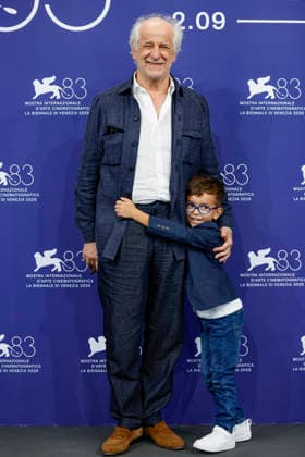 September 10, 2026, Venice, ITALY: Italian actor Toni Servillo (L) and Italian actor Lorenzo Perrotta pose for the photocall of ˜Scherzetto during the 83rd Venice Film Festival in Venice, Italy, 10 September 2026. The movie is presented out of competition at the festival running from 02 to 12 September 2026. ANSA FABIO FRUSTACI. Venice ITALY  - ZUMAa110 20260910_zaf_a110_026 Copyright: xFabioxFrustacix