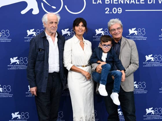 IPA88358464 - Venice, 83rd Venice International Film Festival 2026 - Day 9 - SCHERZETTO photocall. Pictured: Mario Martone, Lorenzo Perrotta, Toni Servillo, and Serena Rossi  Copyright: xAlbertoxTerenghi PoolxPhotoxEvenx xPoolxPhotoxEventsx08x IPA88358464