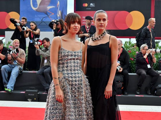 IPA88359841 - Venice, 83rd Venice International Film Festival 2026 - Night 9 - Be Brave red carpet - Pictured: India Rosso, Asia Rosso  Copyright: xManuelexMangiarottix xPoolxPhotoxEventsx08x IPA88359841