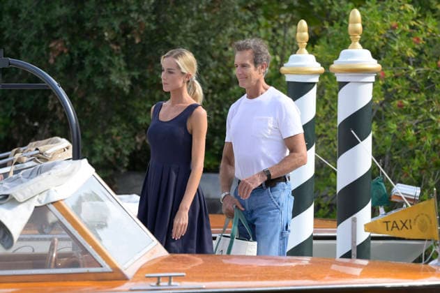 Gloria Tonon and Alessandro Benetton at the launch from the pier of the Hotel Excelsior at the 2026 Venice Biennale 83rd Venice International Film Festival Venice, September 10, 2026 Foto:xA.xM.xTinghinox xFuturexImagex benetton_6906