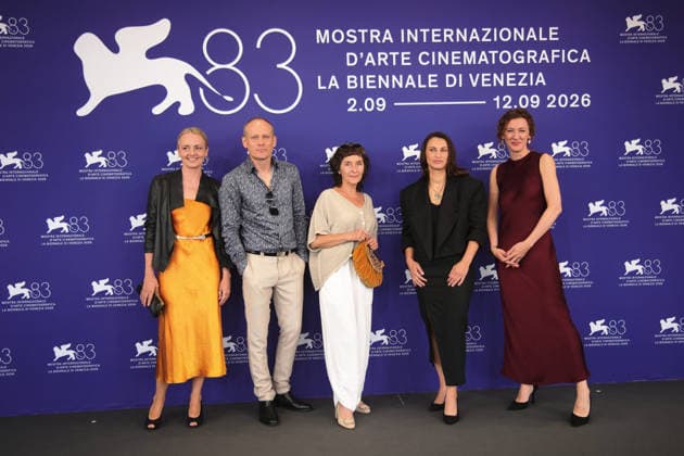83rd Venice International Film Festival in Venice, Italy - 10 Sep 2026. Martyna Rozwadowska, Robert Mania, Ewa Paj?k, Monika Sabina Kwiatkowska and Aleksandra Kolan attend the photocall of the film Cudze Rzeczy (What Belongs to Others) during the 83rd Venice International Film Festival. Venice Italy Copyright: xMarcoxBaradax xSOPAxImagesx MBA_1550