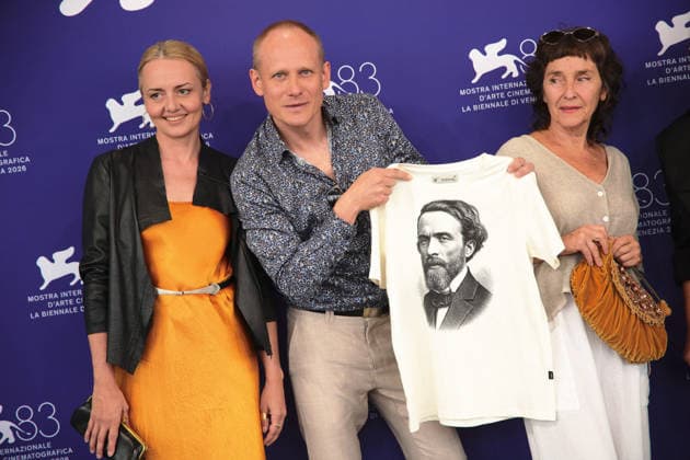 83rd Venice International Film Festival in Venice, Italy - 10 Sep 2026. Martyna Rozwadowska, Robert Mania and Ewa Paj?k attend the photocall of the film Cudze Rzeczy (What Belongs to Others) during the 83rd Venice International Film Festival. Venice Italy Copyright: xMarcoxBaradax xSOPAxImagesx MBA_1590