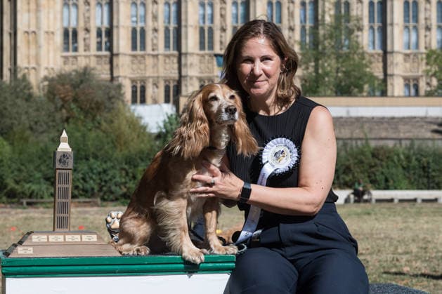 September 10, 2026, London, England, United Kingdom: Anna McMorrin MP and her working cocker spaniel Cadi, the winners of the 1st place in the Westminster Dog of the Year competition pose in the Victoria Tower Gardens during the Westminster Dog of the Year competition. The event is a celebration of the unique bond between dogs and their owners, and gives parliamentarians the opportunity to highlight the important work that they ve undertaken in Parliament on dog related matters, whilst promoting responsible dog ownership. London United Kingdom - ZUMAs371 20260910_zip_s371_002 Copyright: xWiktorxSzymanowiczx