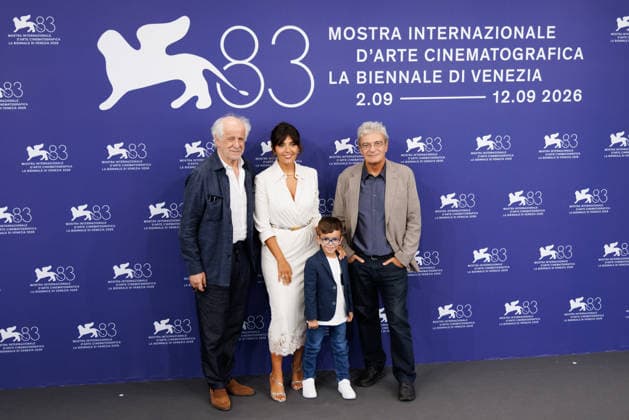 News - Scherzetto Photocall - The 83rd Venice International Film Festival Toni Servillo, Serena Rossi, Lorenzo Perrotta and Mario Martone attend the Scherzetto Photocall during the 83rd Venice International Film Festival at Palazzo del Casino on September 10, 2026 in Venice, Italy. Photo: Cinzia Camela. Lido di Venezia Palazzo del Casino Italy Copyright: xCinziaxCamelax xLiveMediax LPN_2661953