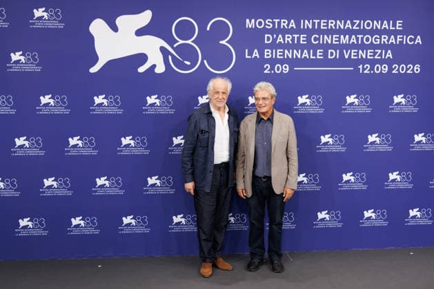 News - Scherzetto Photocall - The 83rd Venice International Film Festival Mario Martoneand Tony Servillo attend the Scherzetto Photocall during the 83rd Venice International Film Festival at Palazzo del Casino on September 10, 2026 in Venice, Italy. Photo: Cinzia Camela. Lido di Venezia Palazzo del Casino Italy Copyright: xCinziaxCamelax xLiveMediax LPN_2661995