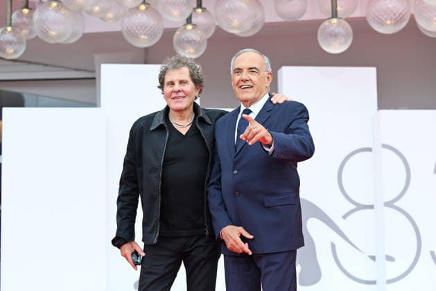 September 10, 2026, Venice, Rome, Italy: Renzo Rosso and Festival Director Alberto Barbera during the red carpet screening of the film Be Brave, 83rd Venice Film Festival. Venice, September 10, 2026 Venice Italy  - ZUMAa289 20260910_zia_a289_240 Copyright: xMariaxLauraxAntonellix xAgfx