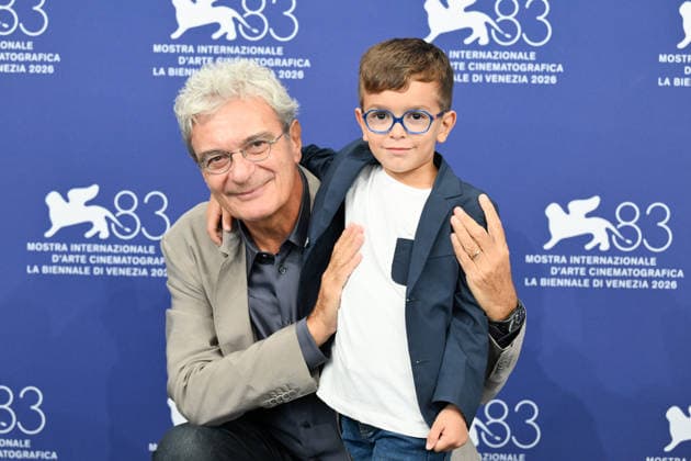 September 10, 2026, Venice, Rome, Italy: Mario Martone and Lorenzo Perrotta during the photocall for the film Scherzetto, at the 83rd Venice Film Festival. Venice, September 10, 2026 Venice Italy  - ZUMAa289 20260910_zia_a289_317 Copyright: xMlax xAgfx