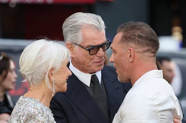 . 10 09 2026. London, United Kingdom. Helen Mirren, Pierce Brosnan and Tom Hardy at the Mobland - Season Two premiere in London.  xStephenxLockx xi-Imagesx IIM-26997-0020
