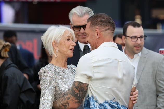 . 10 09 2026. London, United Kingdom. Helen Mirren, Pierce Brosnan and Tom Hardy at the Mobland - Season Two premiere in London.  xStephenxLockx xi-Imagesx IIM-26997-0022