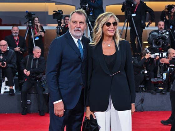 IPA88364947 - Venice, 83rd Venice International Film Festival 2026 - Night 9. Red Carpet for the film UN PEU AVANT MINUIT - Pictured: Marco Tardelli, Marta Merlino  Copyright: xManuelexMangiarottix xPoolxPhotoxEventsx08x IPA88364947