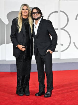 IPA88365468 - Venice, 83rd Venice International Film Festival 2026 - Night 9. Red carpet for the film *UN PEU AVANT MINUIT*. Pictured: Joaquin CortÃ s, Tiziana Rocca  Copyright: xSimonexComix xPoolxPhotoxEventsx08x IPA88365468