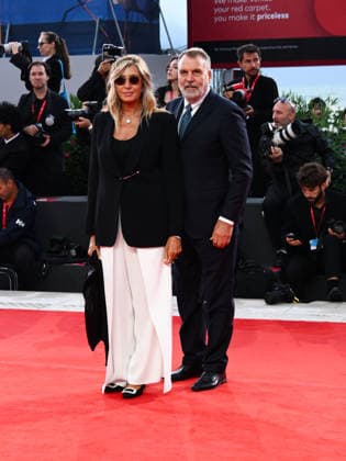 IPA88366566 - Venice, 83rd Venice International Film Festival 2026 - Night 9. Red carpet for the film *UN PEU AVANT MINUIT*. Pictured: Myrta Merlino and Marco Tardelli  Copyright: xAlbertoxTerenghi PoolxPhotoxEvenx xPoolxPhotoxEventsx08x IPA88366566