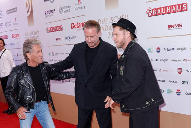 Peter Maffay, Sasha, and Johannes Oerding at the German Radio Awards (Deutscher Radiopreis) ceremony on September 10, 2026, at the Musical Theater an der Elbe in Hamburg Peter Maffay, Sasha, and Johannes Oerding arrive for the annual German Radio Awards (Deutscher Radiopreis) ceremony on September 10, 2026, at the Musical Theater an der Elbe in Hamburg, Germany. German