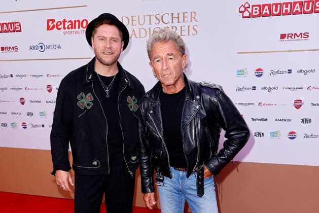 Johannes Oerding and Peter Maffay at the German Radio Awards (Deutscher Radiopreis) ceremony on September 10, 2026, at the Musical Theater an der Elbe in Hamburg. Johannes Oerding and Peter Maffay arrive for the annual German Radio Awards (Deutscher Radiopreis) ceremony on September 10, 2026 at the Musical Theater an der Elbe in Hamburg, Germany. German Radio Awards ceremony in Hamb