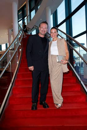Sasha and his wife Julia Roentgen at the German Radio Awards (Deutscher Radiopreis) ceremony on September 10, 2026, at the Musical Theater an der Elbe in Hamburg. Sasha and his wife Julia Roentgen arrive for the annual German Radio Awards (Deutscher Radiopreis) ceremony on September 10, 2026 at the Musical Theater an der Elbe in Hamburg, Germany. German Radio Awards ceremony in