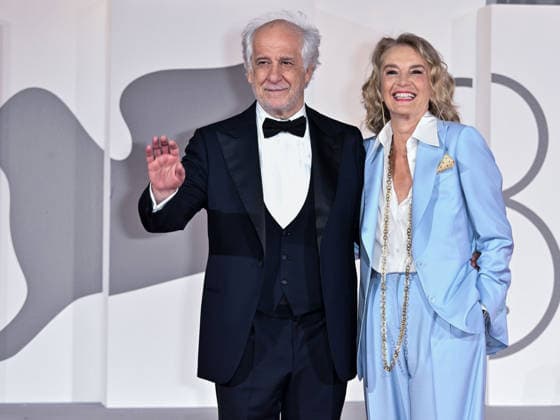IPA88369846 - Venice, 83rd Venice International Film Festival 2026 - Night 9. Red Carpet for the film *Scherzetto* - Pictured: Toni Servillo, Manuele Lamanna  Copyright: xSimonexComix xPoolxPhotoxEventsx08x IPA88369846