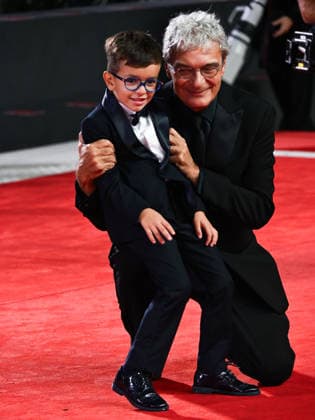 IPA88370187 - Venice, 83rd Venice International Film Festival 2026 - Night 9. Red carpet for the film Scherzetto. Pictured: Lorenzo Perrotta, Mario Martone  Copyright: xAlbertoxTerenghix xPoolxPhotoxEventsx08x IPA88370187