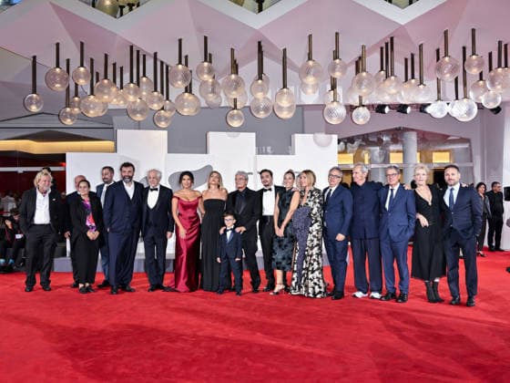 IPA88370422 - Venice, 83rd Venice International Film Festival 2026 - Night 9. Red Carpet for the film *Scherzetto* - Pictured: the cast  Copyright: xSimonexComix xPoolxPhotoxEventsx08x IPA88370422