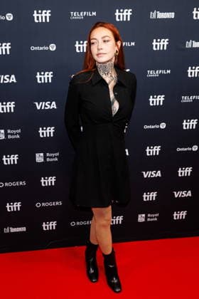 September 10, 2026, Toronto, On, Canada: Actress Jenny-Mark Trumel Pichette is photographed on the red carpet for the film Toy Gun Bandit during the Toronto International Film Festival in Toronto, on Thursday, Sept. 10, 2026. Toronto Canada  - ZUMAc35_ 20260910_zaf_c35_098 Copyright: xKeitoxNewmanx