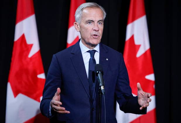 September 10, 2026, Banff, Ab, CANADA: Prime Minister Mark Carney speaks to the media at a cabinet retreat in Banff, Alta., Thursday, Sept. 10, 2026. Banff CANADA  - ZUMAc35_ 20260910_zaf_c35_110 Copyright: xJeffxMcintoshx
