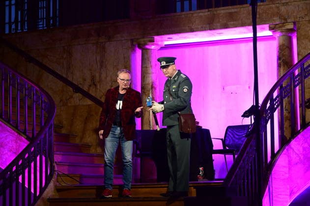 Uwe Steimle and Jörg Wachsmuth at the Nu Keen Getue, keen Gemache event in the historic Art Nouveau department store in Görlitz, September 10, 2026 Copyright: xMatthiasxWehnertx