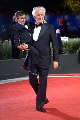 Toni Servillo and Lorenzo Perrotta attend the Scherzetto Screening during the 83rd Venice International Film Festival at Sala Grande on September 10, 2026 in Venice, Italy.  VEN20260910918 RoccoxSpaziani