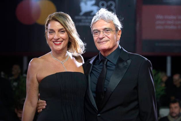 Ippolita Di Majo and Mario Martone attend the Scherzetto Screening during the 83rd Venice International Film Festival at Sala Grande on September 10, 2026 in Venice, Italy.  VEN20260910920 RoccoxSpaziani