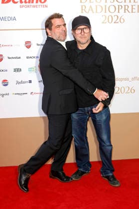 Andreas Altenburg and Bjarne Mädel at the 17th German Radio Awards ceremony in 2026 at the Stage Theater an der Elbe in Hamburg, September 10, 2026 Foto:xC.xTamckex xFuturexImagex radiopreis_6788