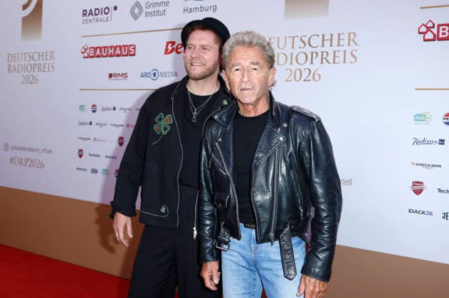 Johannes Oerding and Peter Maffay at the 17th German Radio Awards ceremony in 2026 at the Stage Theater an der Elbe in Hamburg, September 10, 2026 Foto:xC.xTamckex xFuturexImagex radiopreis_6891