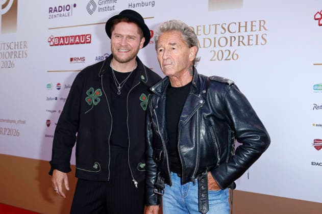 Johannes Oerding and Peter Maffay at the 17th German Radio Awards ceremony in 2026 at the Stage Theater an der Elbe in Hamburg, September 10, 2026 Foto:xC.xTamckex xFuturexImagex radiopreis_6893