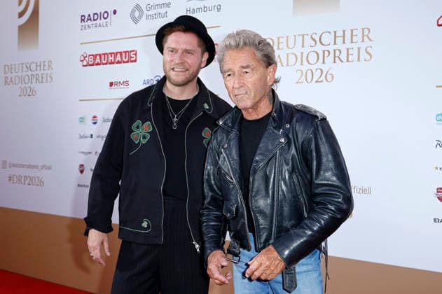 Johannes Oerding and Peter Maffay at the 17th German Radio Awards ceremony in 2026 at the Stage Theater an der Elbe in Hamburg, September 10, 2026 Foto:xC.xTamckex xFuturexImagex radiopreis_6894