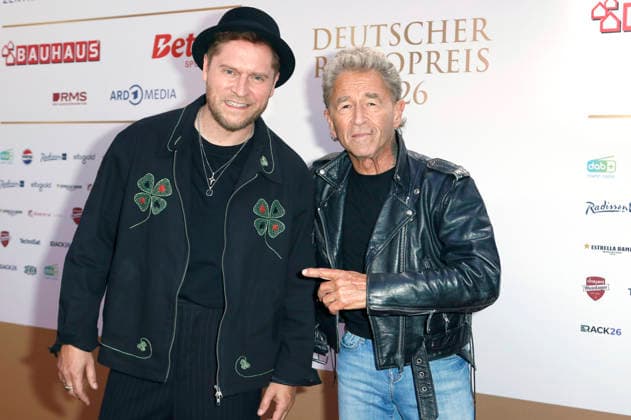 Johannes Oerding and Peter Maffay at the 17th German Radio Awards ceremony in 2026 at the Stage Theater an der Elbe in Hamburg, September 10, 2026 Foto:xC.xTamckex xFuturexImagex radiopreis_6895