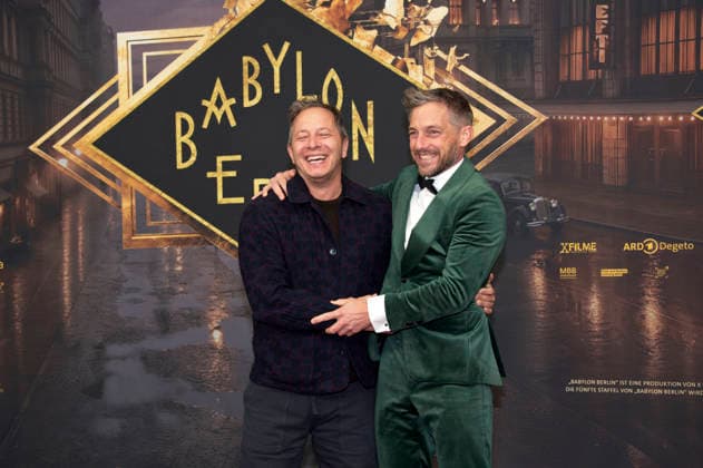Trystan Pütter and Volker Bruch at the world premiere of the fifth and final season of the TV series *Babylon Berlin* at the Zoo Palast in Berlin, September 10, 2026 Foto:xC.xBehringx xFuturexImagex babylon_berlin_6935
