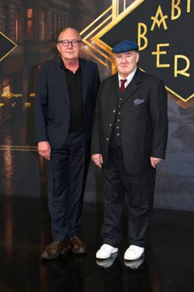Uwe Preuss and Udo Samel at the world premiere of the fifth and final season of the TV series *Babylon Berlin* at the Zoo Palast in Berlin, September 10, 2026 Foto:xC.xBehringx xFuturexImagex babylon_berlin_6952