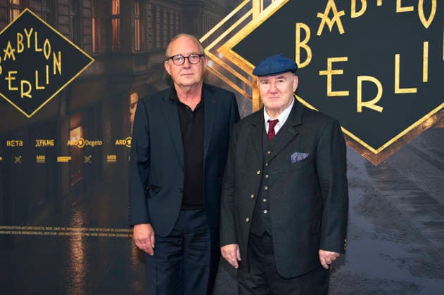 Uwe Preuss and Udo Samel at the world premiere of the fifth and final season of the TV series *Babylon Berlin* at the Zoo Palast in Berlin, September 10, 2026 Foto:xC.xBehringx xFuturexImagex babylon_berlin_6953