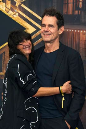 Tom Tykwer with his wife, Marie Steinmann, at the world premiere of the fifth and final season of the TV series *Babylon Berlin* at the Zoo Palast in Berlin, September 10, 2026 Foto:xC.xBehringx xFuturexImagex babylon_berlin_6967