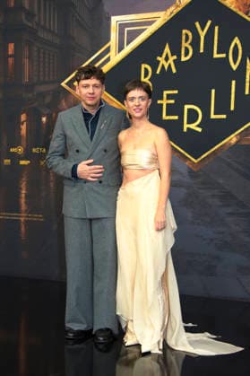 Christian Friedel and Liv Lisa Fries at the world premiere of the fifth and final season of the TV series *Babylon Berlin* at the Zoo Palast in Berlin, September 10, 2026 Foto:xC.xBehringx xFuturexImagex babylon_berlin_6984