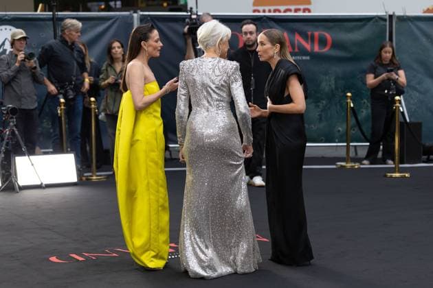 September 10, 2026, London, United Kingdom: (L-R), Lara Pulver, Helen Mirren and Joanne Froggatt attend the World Premiere ofÃ‚ MOBLAND SEASON 2Ã‚ atÃ‚ Odeon Luxe Leicester Square.The cast and celebrity guests attend the red carpet World Premiere ofÃ‚ MOBLAND SEASON 2Ã‚ atÃ‚ Odeon Luxe in Leicester Square London United Kingdom  - ZUMAs197 20260910_aaa_s197_530 Copyright: xPhilxLewisx
