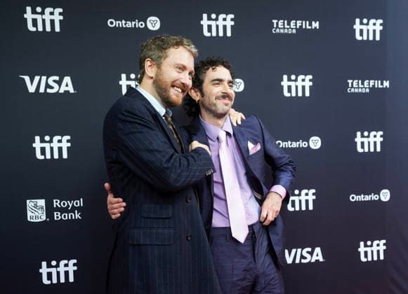 September 10, 2026, Toronto, On, CANADA: Director Theo Rhys, left, and writer Joss Holden-Rea pose for photograph on the red carpet for the movie Stuffed during the Toronto International Film Festival in Toronto on Thursday, Sept. 10, 2026. Toronto CANADA  - ZUMAc35_ 20260910_zaf_c35_150 Copyright: xNathanxDenettex