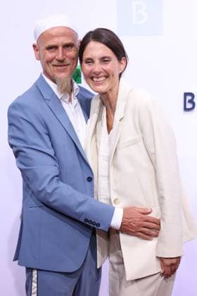 Bertelsmann Party 2026: Ralf Zacherl, Viola Zacherl on the red carpet at the Bertelsmann Party 2026, Bertelsmann Berlin Office, Berlin, September 10, 2026 Copyright: xEventpress Kratschx
