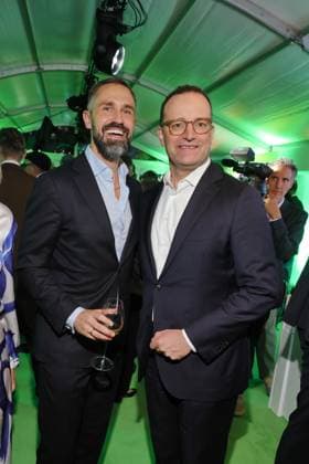 Bertelsmann Party 2026 Daniel Funke, Jens Spahn Red carpet at the Bertelsmann Party 2026, Bertelsmann Berlin Office, Berlin, Date: September 10, 2026 Copyright: xEventpress Kratschx