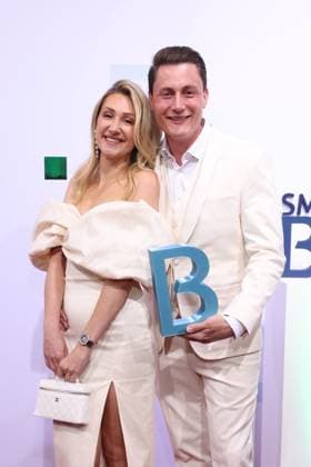 Bertelsmann Party 2026: Lisa and Henry Walser on the red carpet at the Bertelsmann Party 2026, Bertelsmann Berlin Office, September 10, 2026 Copyright: xEventpress Kratschx