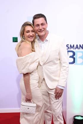 Bertelsmann Party 2026: Lisa and Henry Walser on the red carpet at the Bertelsmann Party 2026, Bertelsmann Berlin Office, September 10, 2026 Copyright: xEventpress Kratschx